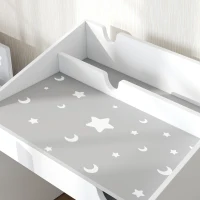 AIYAPLAY Set Sedia e Tavolino per Bambini 3-6 Anni con Organizzatore e Cassetto Estraibile, in Legno Grigio(m-8)