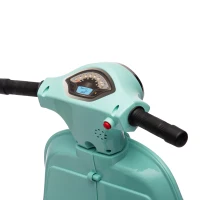 AIYAPLAY Elektrische kindermotor Mini Vespa GTS 6V met lithiumaccu, ergonomische zitting, rugleuning, 1,5-3 jaar(m-14)