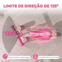 AIYAPLAY Bicicleta sem Pedais Rosa com Assento Ajustável e Rodas Traseiras com Luzes para Meninos e Meninas de 1 a 2 Anos(m-5)