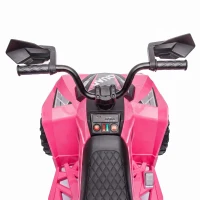 AIYAPLAY 24V 2 Seater Electric Quad Bike for Kids, Ride On Car ATV Toy w/ Forward Backward, for Boys Girls 3-8 Years, Pink(m-13)