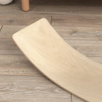 AIYAPLAY Tabla de Equilibrio para Niños de +3 Años Carga 50 kg para Entrenamiento Sensorial Equilibrio 90x29x19 cm Natural(m-8)