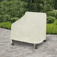 Outsunny 600D Oxford Cloth Furniture Cover Single Chair Garden Patio Outdoor Protector Waterproof 68x87x44-77cm(m-7)