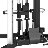 SPORTNOW Home Gym Machine, Multifunctional Gym Equipment with High and Low Pulleys, Pull Up Bar, 15-Position Adjustable Strength Training Workout Station for Full Body Fitness(m-13)