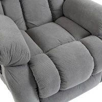 HOMCOM Recliner Armchair Lift Chair, Electric Recliner Chair with Vibration Massage and Heat, Wide Seat, USB Port, Light Grey(m-12)