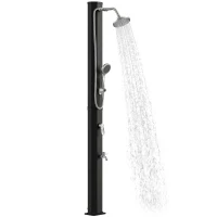 Outsunny Duș Solar de Exterior cu Protecție la Îngheț, 35l, Negru(m-11)