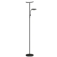 HOMCOM Lampadaire LED 42W dimmable 2700K-6500K 4 couleurs variation continue, 4 modes scène, télécommande et contrôle tactile(m-1)