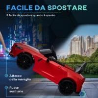 AIYAPLAY Macchina Elettrica per Bambini a Licenza BMW M4 con Telecomando, Clacson e Fari, 108x69.5x51 cm, Rossa(m-5)