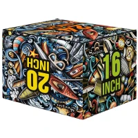 SPORTNOW Plyo Box cu 3 înălțimi, cutie pentru sărituri antiderapantă pentru acasă și sală de sport, 61x51x41 cm, multicolor(m-7)