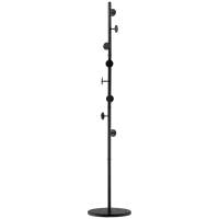 HOMCOM Appendiabiti 35cm x 35cm x 170cm Nero
