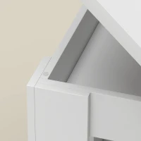 HOMCOM Mesa de Comedor para 4 Personas con Sobre Abatible y Compartimentos Ocultos, 120 x 60 x 75,5 cm, Blanco(m-8)
