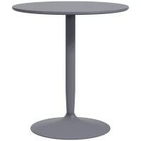 HOMCOM 75H x Φ70cm Two-Person Minimalistic Dining Table - Grey(m-11)