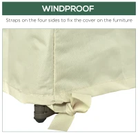 Outsunny 600D Oxford Cloth Furniture Cover Single Chair Garden Patio Outdoor Protector Waterproof 68x87x44-77cm(m-6)