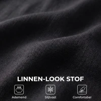 HOMCOM Gaming-stoel met massage- en verwarmd lendenkussen, ergonomisch, linnenlook, 4D-armleuningen, hoofdkussen, Zwart(m-7)
