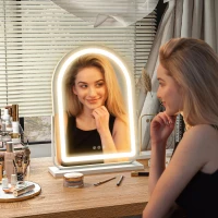 HOMCOM 43 x 59cm LED Vanity Mirror - White(m-8)