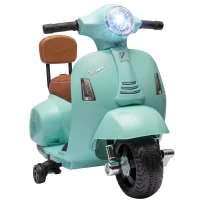 AIYAPLAY Elektrische kindermotor Mini Vespa GTS 6V met lithiumaccu, ergonomische zitting, rugleuning, 1,5-3 jaar(m-16)