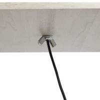 HOMCOM Lampada da Terra Piantana 40W con 3 Scaffale, Attacco E27, Lampada da Pavimento Moderno con Paralume in Acrilico, Soggiorno, Salotto, Camera da Letto, Studio, Ufficio, 26x26x160cm, Rovere(m-9)
