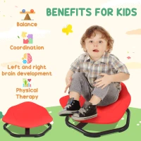 AIYAPLAY Sensory Spinning Chair for Kids, for Coordination, Balance, Red(m-4)