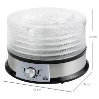 HOMCOM 40-70℃ Five-Tray Food Dehydrator(m-3)