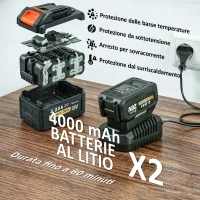 Outsunny Tagliasiepi a Batteria con Asta Telescopica e Presa di Sicurezza, 112.5x15x14.5 cm, Arancione(m-5)