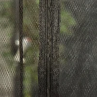 Outsunny, Plasă anti țânțari pentru umbrelă, Pentru Aer Liber, Material tip plasă, Oxford, 300cm x 300cm x 230cm, Negru(m-8)