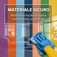 HOMCOM Set di 7 Costruzioni Morbide per Bambini da 1-3 Anni in Schiuma e Pelle PU, per Casa e Asilo, Multicolore(m-7)