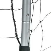 SPORTNOW Porta da Calcio Grigia 180x120x60 cm con Viti e Picchetti inclusi, in PE e Metallo(m-5)