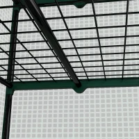 Outsunny Four-Tier Mini Greenhouse, with Reinforced Plastic Cover(m-9)