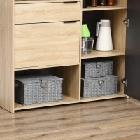 HOMCOM 3 Cestas de Almacenaje de Plástico Símil Mimbre con Tapa y Pestillo de Diferentes Tamaños para Decoración Gris(m-8)