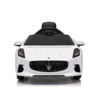 AIYAPLAY Carro Elétrico para Crianças Maserati Gran Turismo Folgore 12V Controlo Remoto Faróis Buzina e Música MP3 98x59x43 cm Branco(m-15)