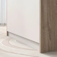 HOMCOM Cassapanca in Legno Moderna con Schienale e Vano Contenitore, 62.4x40x51.5cm, Bianco(m-8)