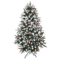 HOMCOM Albero di Natale 109cm x 109cm x 180cm Verde