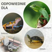 PawHut Całoroczne Mieszkanie dla Żółwia z Strefą Słońca i Snu, Drewniany domek dla żółwi, 91x60,5x32 cm, szary(m-7)