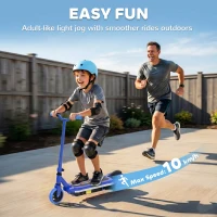 AIYAPLAY Electric Scooter for Kids 6-14 Years, with Colourful Lights, Blue(m-5)