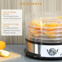 HOMCOM 40-70℃ Five-Tray Food Dehydrator(m-5)