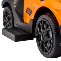 AIYAPLAY Macchinina per Bambini 2 in 1 con Maniglione e Barriera di Sicurezza, 86.5x40x89.5 cm, Arancione e Nero(m-8)