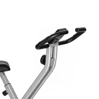 SPORTNOW Folding and Quiet Exercise Bike with 8-Level Magnetic Resistance and Heart Rate Sensor, for Home Gym, Black and Grey(m-11)