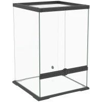 PawHut 40L Vivarium for Lizards, Frogs, Snakes, Turtles, Tortoises w/ Anti-Escape Design, Ventilation(m-1)