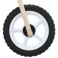AIYAPLAY Draisienne Enfants Vélo Bébé sans Pédales avec Selle Réglable en PU, pour 3-5 Ans Jusqu'à 50 kg, Bois Naturel(m-13)