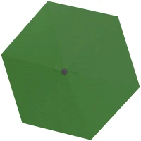 Outsunny Toldo de Recambio de Sombrilla de 3 m Toldo de Repuesto para Sombrilla con Ventilación Superior Protección UV 30+ Verde(m-1)