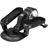 SPORTNOW Under Desk Elliptical Machine with LCD Monitor, 8 Adjustable Magnetic Resistances for 2-in-1 Seat & Stand Up Exercise(m-1)