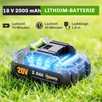 Outsunny 2-in-1 Akku Heckenschere Elektrischer Hecken & Strauchschere mit 20/10cm Schnittlänge, Ladegerät(m-5)