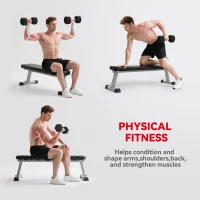 HOMCOM 20KG Single Rubber Hex Dumbbell Portable Hand Weights Dumbbell Home Gym(m-7)
