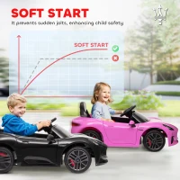 AIYAPLAY Voiture électrique pour enfants sous licence Maserati Gran Turismo Folgore, 12V avec télécommande, de 3 à 5 ans, noir(m-9)