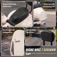 AIYAPLAY Elektryczny motocykl dziecięcy Mini Vespa GTS 6V z akumulatorem litowym Ergonomiczne siedzisko i oparcie 1,5-3 lat(m-7)