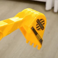 HOMCOM Escavatore Ruspa Giocattolo Cavalcabile per Bambini max. 30 kg con Schienale, Braccio Mobile e Vano Contenitore, 78x24x58.5cm(m-8)
