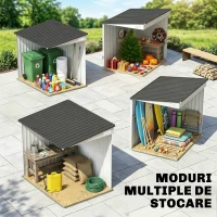 Outsunny Căsuță pentru depozitare unelte din metal 1,5x2m cu bază, ușă glisantă și acoperiș înclinat, albă(m-10)