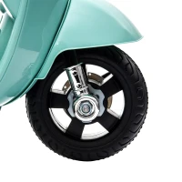 HOMCOM Vespa Licensed 6V Kids Electric Motorbike Ride On Motorcycle  Battery Powered for 18-36 Months with Horn, Green(m-11)