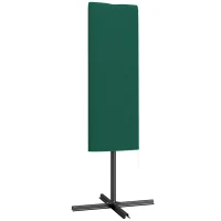Outsunny Garden Parasol Cover, Outdoor Patio Umbrella Protector Weatherproof Garden Patio for 2-4.6m Parasol, Dark Green(m-1)