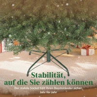 HOMCOM Künstlicher Weihnachtsbaum, 150 cm, klappbare Äste, Metallständer, vielseitig, Grün(m-8)
