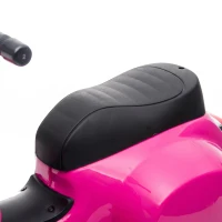 HOMCOM Vespa Licensed 6V Kids Electric Motorbike Ride On Motorcycle  Battery Powered for 18-36 Months with Horn, Pink(m-13)